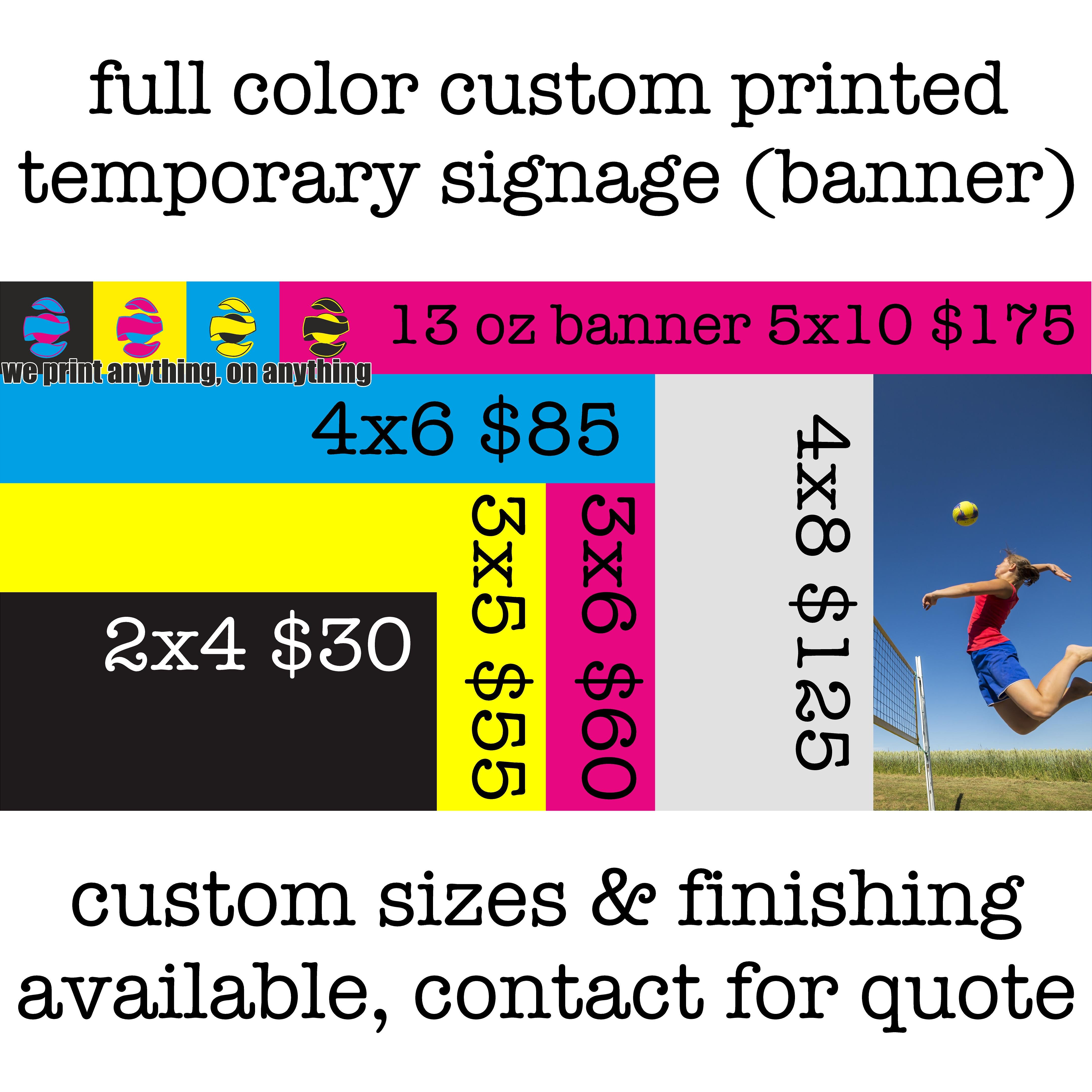 Full color 3x6 banner 13ounce | Printova